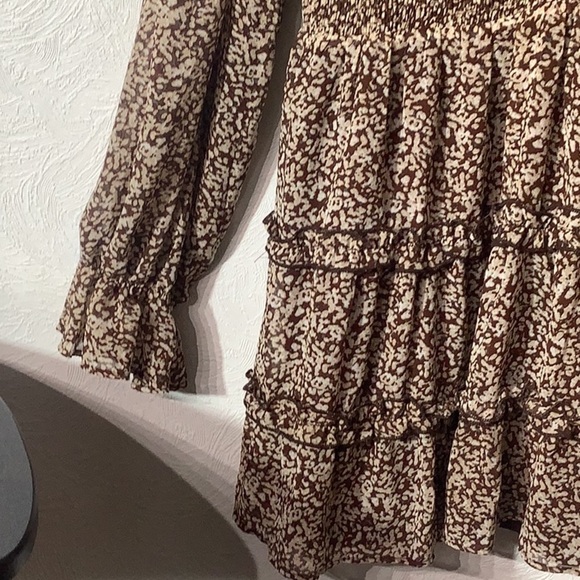 Altard State NEW - Sz L - ruffled tiered western boho style long sleeve dress - Picture 5 of 8